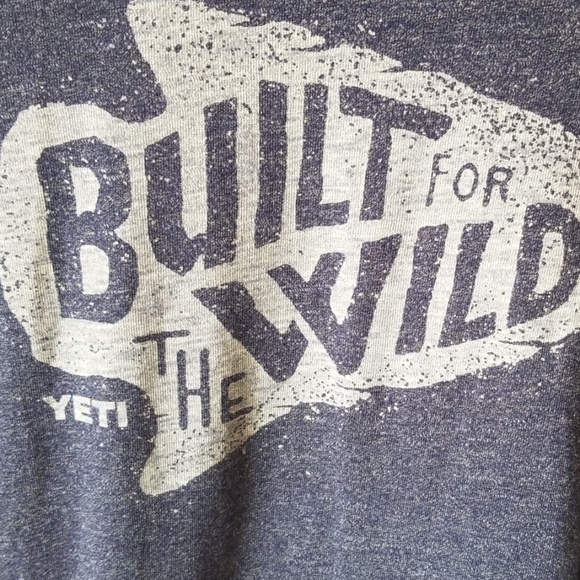 YETI Tee Shirt Built For The Wild Size Small - Picture 2 of 4
